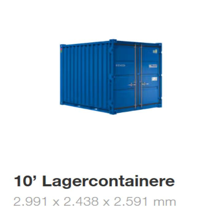 10 fots lagercontainer